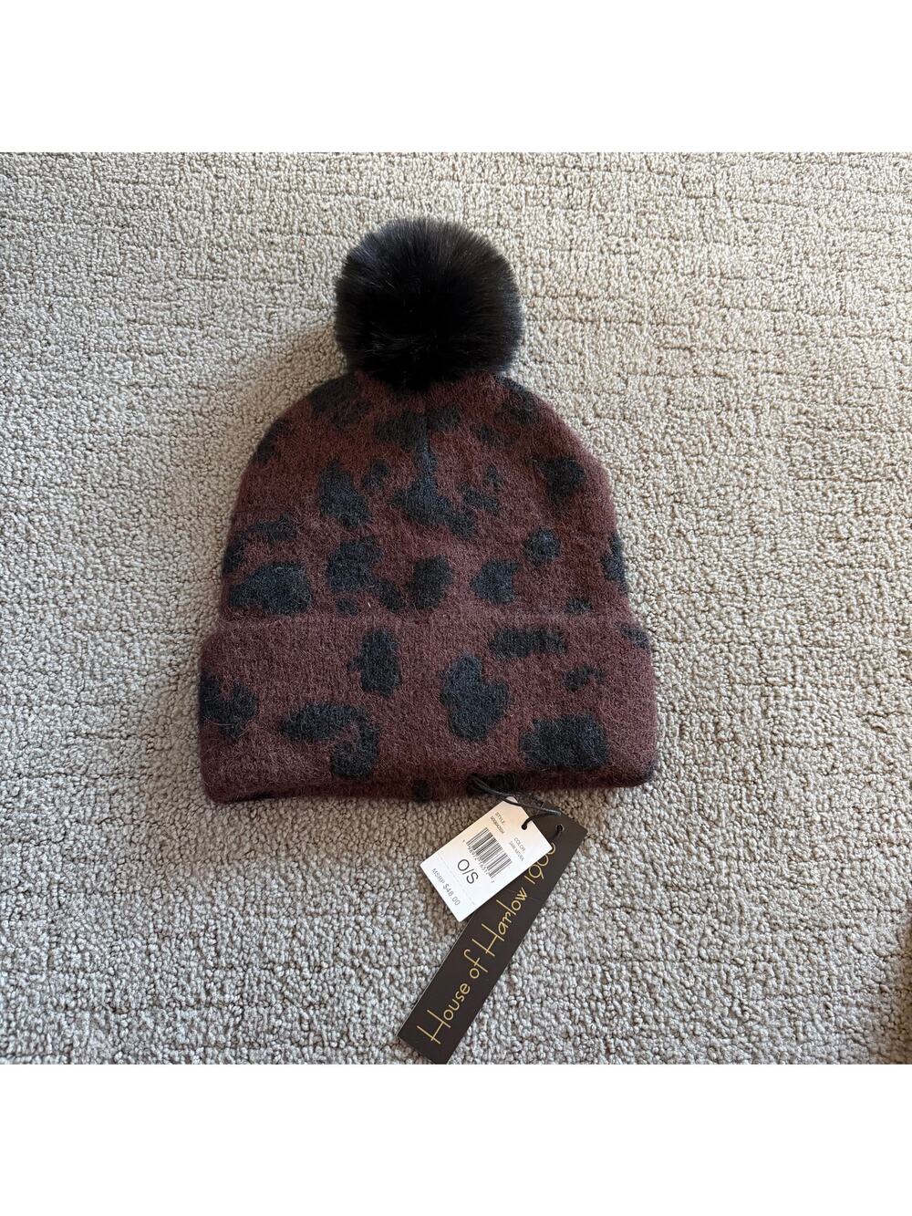 House of Harlow Wool Blend Beanie Hat New